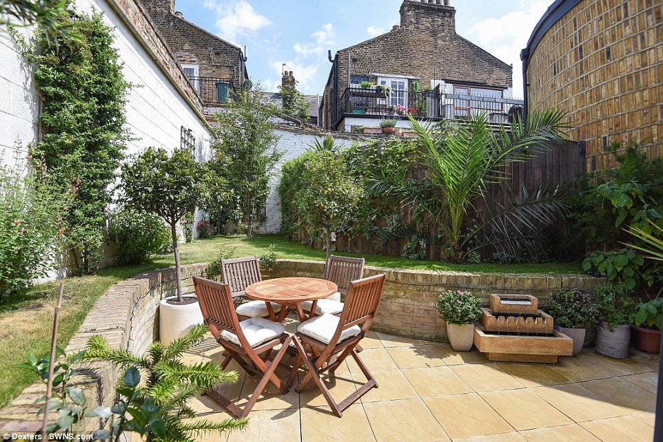 The property, which was built in 2008, also offers buyers the chance to relax in landscaped gardens with a patio