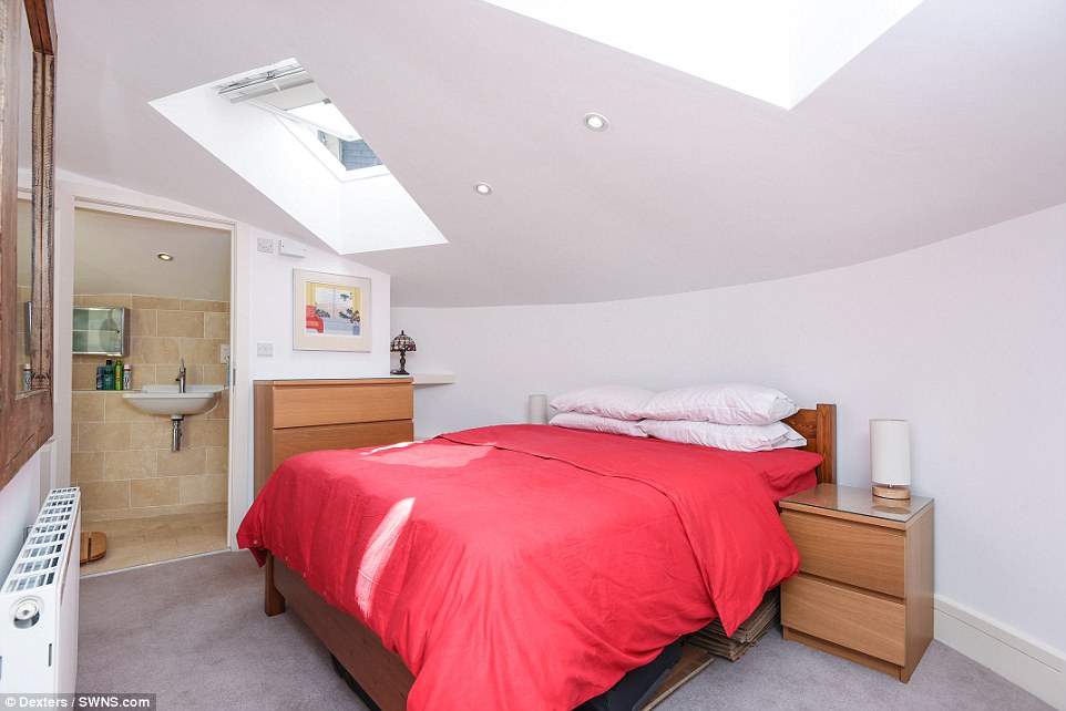 The property's bedrooms boast sky windows allowing natural light to beam through, with this room also offering an en suite