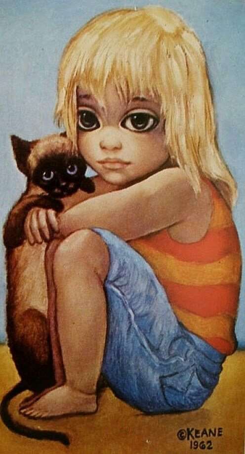 「margaret keane cat painting」的圖片搜尋結果