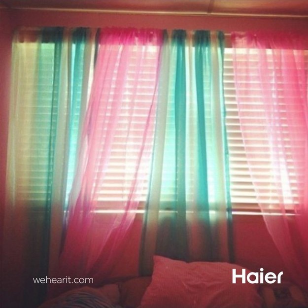 Mix and match your sheer curtains.