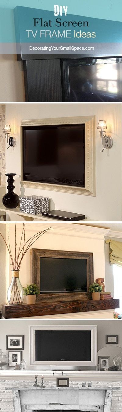 Frame your flat screen with molding trim.