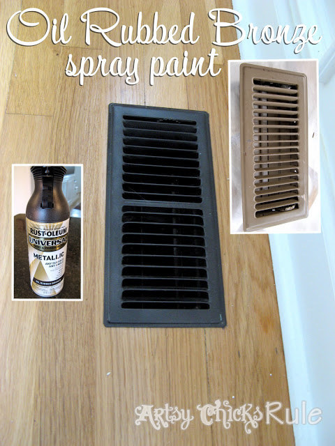 Just a coat of spray paint will make old air vents look new again.