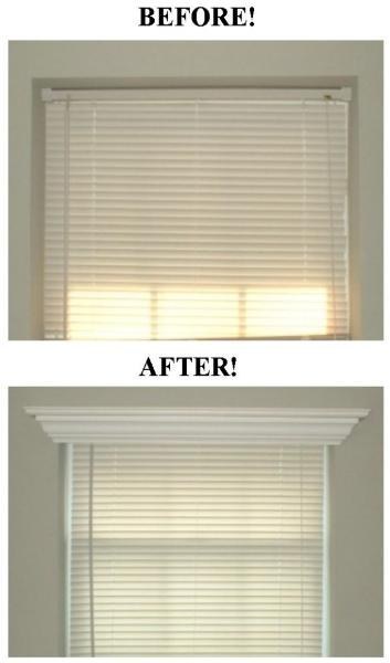 Dress up your windows with crown molding.