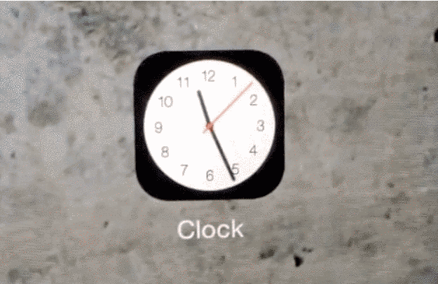 iphone时钟app的指针会移动,升级到ios 7才有喔!