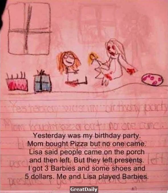 當你看懂這個小女孩的塗鴉日記後，你會覺得異常恐怖！