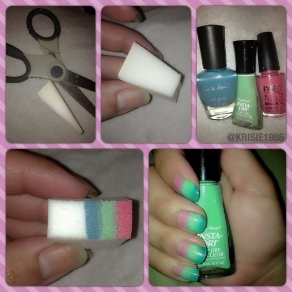 Ombre nails take a lot of work. Or not!