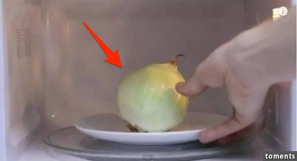 把一顆完整的洋蔥放進微波爐裡，沒想到30秒後，竟然會發生這種事！ 試過的人都屢試不爽，直說過癮阿！