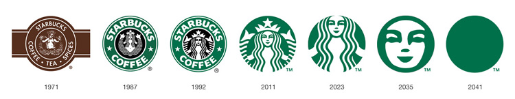 「starbucks logo evolution」的圖片搜尋結果