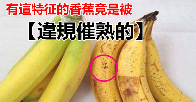 有这特徵的香蕉竟是「违规催熟」的,教你三招立马分辨!
