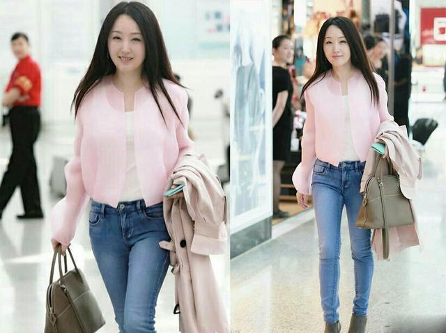 楊鈺瑩真敢穿，47歲穿18歲的衣服，網友：被她的臉「嚇」到了！