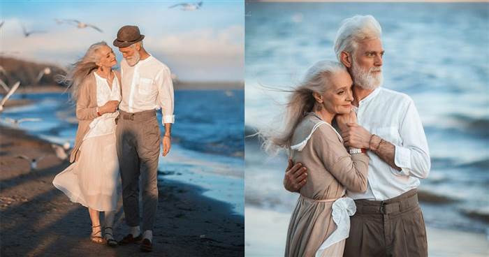 雖然老了，卻依然散發出濃烈愛意的12張超浪漫白發夫妻照！