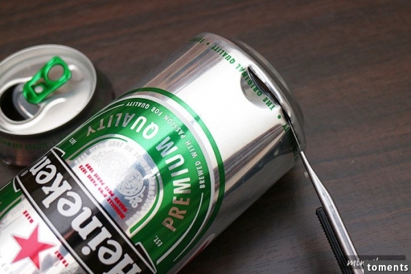 超好看！喝完的啤酒罐別丟！教你簡單DIY最潮 Heineken手機殼~也可以用可口可樂喔！