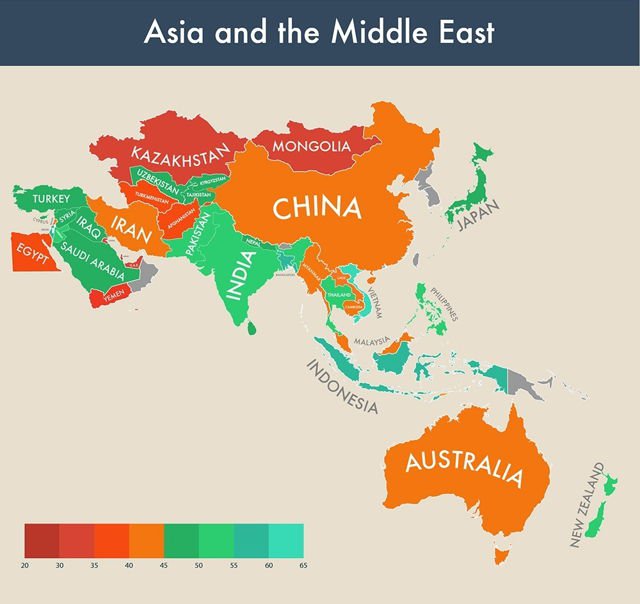 亞洲和中東