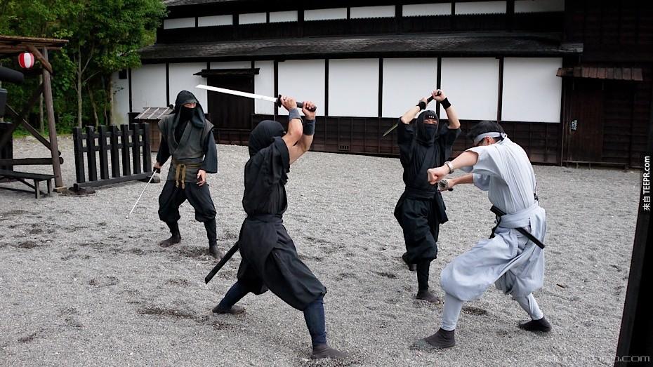 在日本學習怎麼成為忍者！