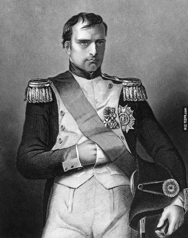 20. 拿破崙(Napoleon)其實不矮，168公分的他比當時法國人的平均身高還高一點。<BR><BR>