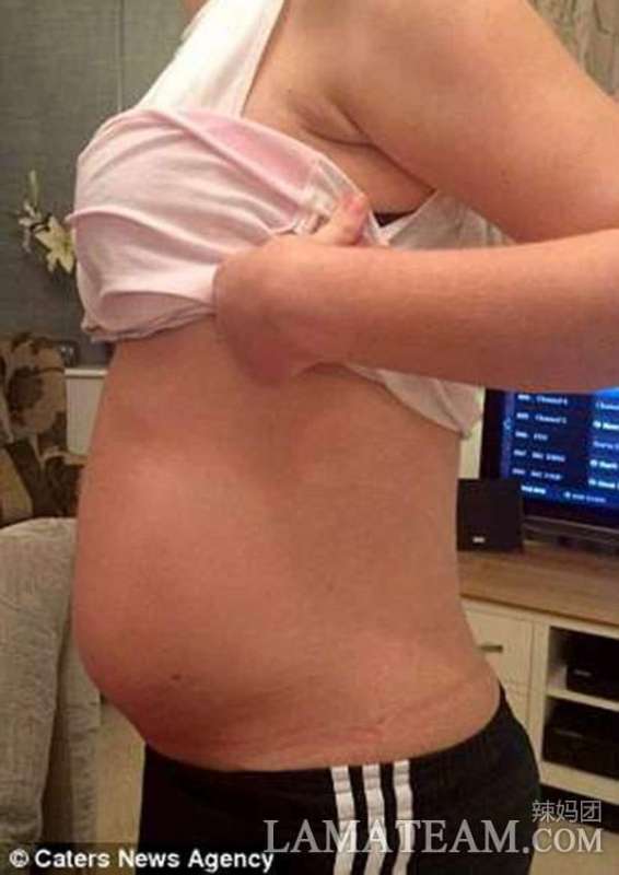 這女人肚子隆起大家以為她懷胎幾月，沒想到事情真相竟是…