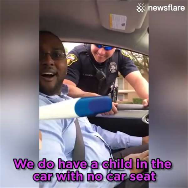 男子半路遭警察盤問：「車上有孩子怎麼沒裝安全座椅？」他疑惑：「我沒孩子啊…」
