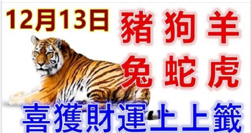 12月13日生肖運勢_豬,狗,羊大吉