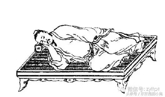 古人睡觉姿势养生图片图片