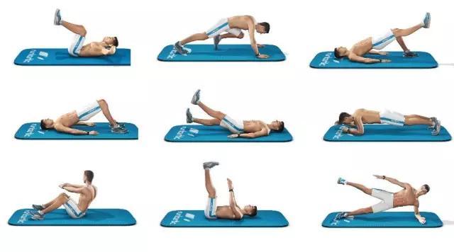 腹部锻炼9个动作图片