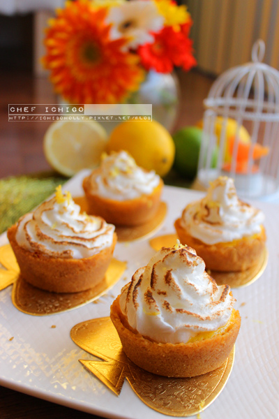 {食譜} 酸酸甜甜好滋味! 迷你棉花糖酸甜檸檬塔mini lemon marshmallow meringue tart