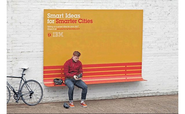 3. IBM：廣告還提供椅子！(來填補Nike的空虛吧！)