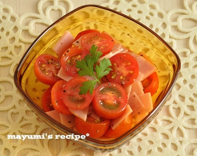 超特急食譜2：火腿小蕃茄沙拉