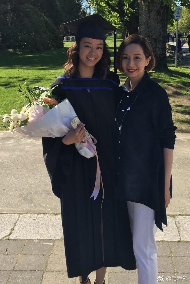毛舜筠21歲大女畢業 顏值遺傳媽媽基因 母女像姐妹！