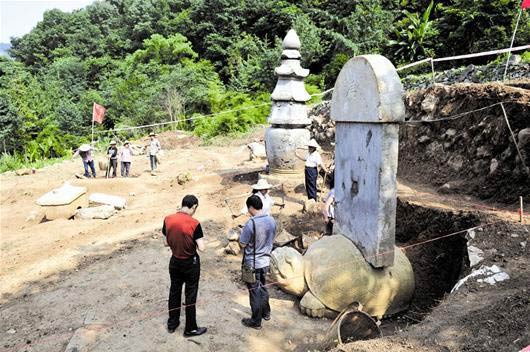 宜昌寶華村村民挖出「石龜」，探測發現該處地宮中含有「舍利子」 
