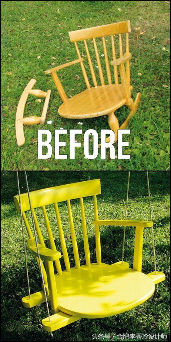 家裡舊椅子千萬不要扔，朋友這樣一改太實用了，鄰居們都羨慕壞了