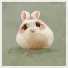 Ball Bunny by Thalita Dol, You can't tell me this isn't cute. Maybe use this print for easter in a pastel colored frame.