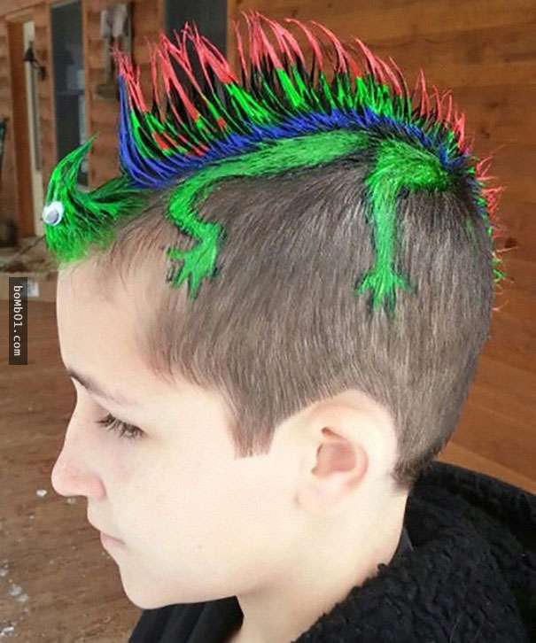 27個小孩要求爸媽設計的「沒有最瘋狂，只有更瘋狂」搞怪髮型！