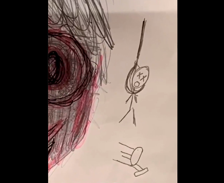 5歲小孩畫「爸爸的樣子」成果超詭異　網放大看出「要命細節」嚇壞：快救他！