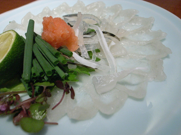 Fugu (aka Puffer) Fish
Fugu chefs must go through rigorous training for years to gain the certification that allows them to prepare the fish for human consumption. The poison, tetrodotoxin, is found in the skin, skeleton, ovaries, intestines and particularly the liver.