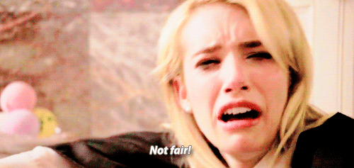 scream queens crying not fair spoiled emma roberts