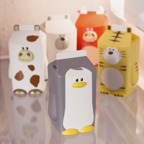 Get a milk carton–shaped animal to greet you when you open your fridge.