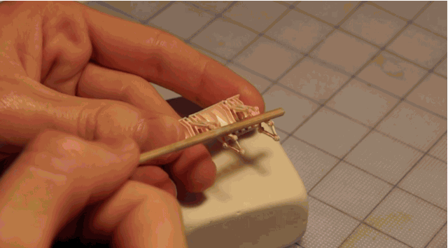 This meticulously crafted 777-replica is made of manila folders