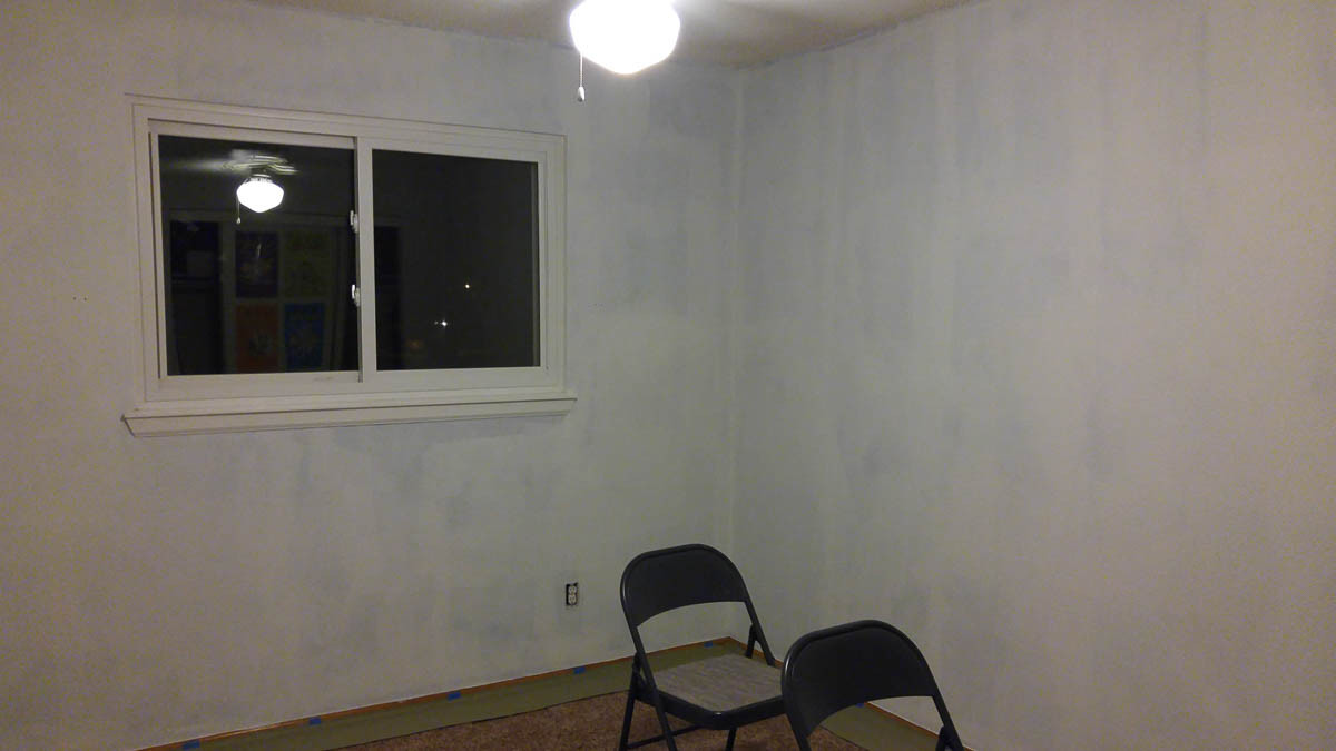 That is some persistent blue. Another coat took care of it.