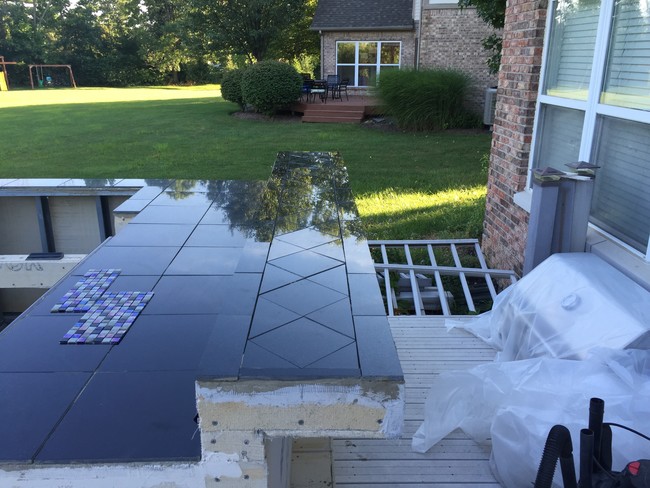 Next, tile was added to create a premium, polished look.