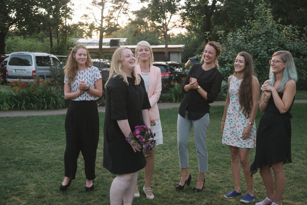 She said there are also people who think weddings should be more traditional, with a professional photographer taking beauty shots: "I understand both views and they both are valid, I think."