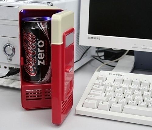 A USB mini-fridge so that you can keep your drink cold the entire time you're at your desktop.