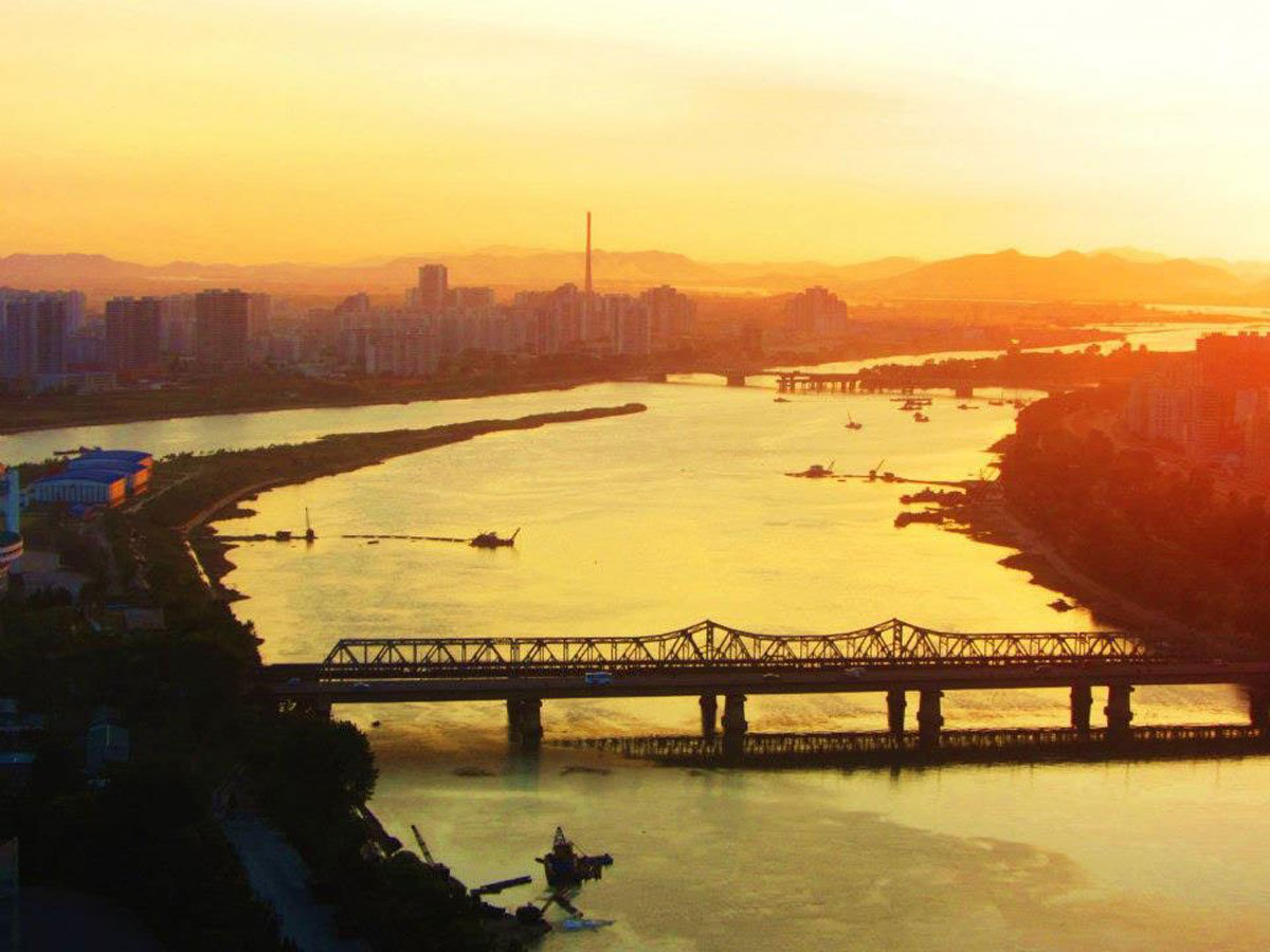 Next they were taken to the Yanggakdo Hotel where foreigners can only stay on the 25th floor. They weren't allowed to leave their hotel until they were picked up each morning.