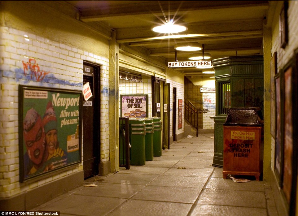 This amazingly realistic scene entitled Canal Street by artist Alan Wolfson is brought to life by fine details of litter, graffiti and defects