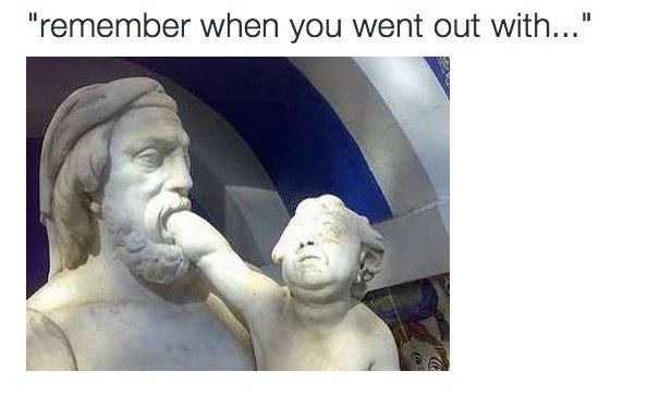 But you like to remind each other where you came from all the time.
