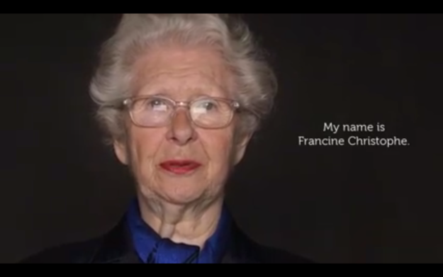 Francine Christophe is 83 years old.