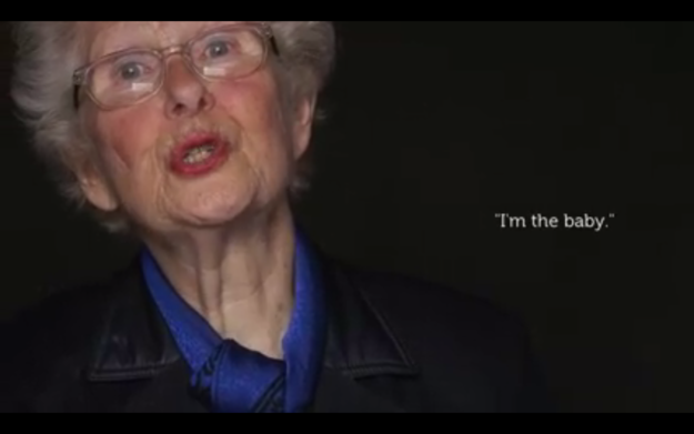 And revealed that she was the baby born in the concentration camp.