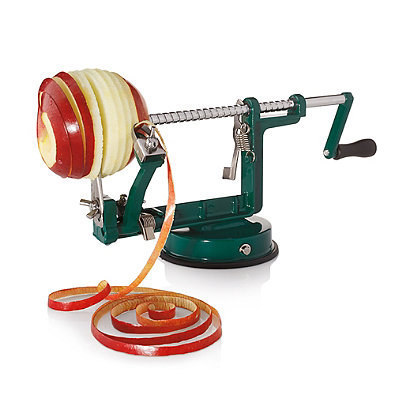 An apple peeler / core-er / slicer that will make pies a breeze.