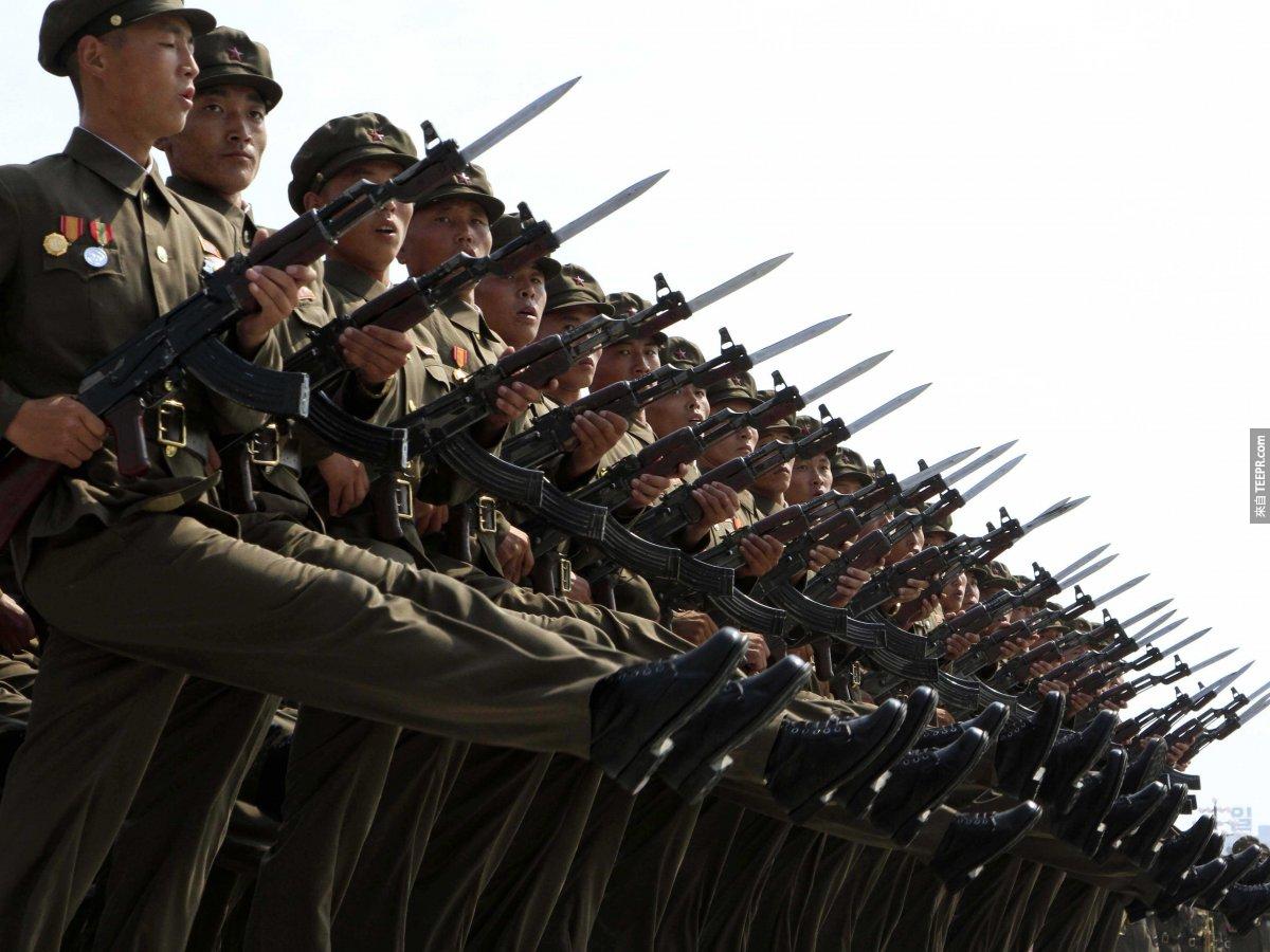 北韓有全世界第四大的常備軍。<BR><BR>