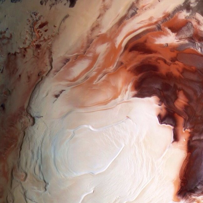 火星的南極。<BR><BR>