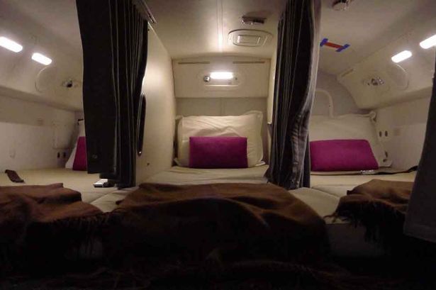 Inside air stewards bedrooms